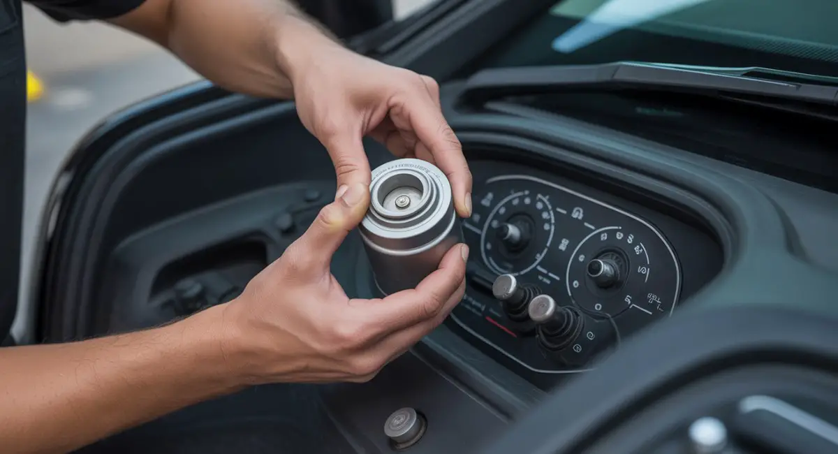 Checking brake fluid level in master cylinder reservoir