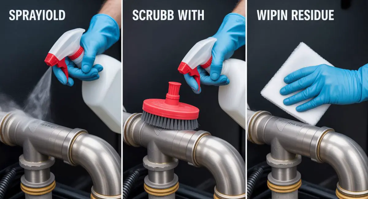 Step-by-step cleaning process for intake manifold